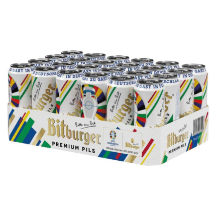 BITBURGER® Premium Pils | Dosen-Bier (24x 0,5l) | Hopfenbetonter Pilsgenuss | Aus besten Hopfensorten | Nach Deutschem Reinheitsgebot Gebraut